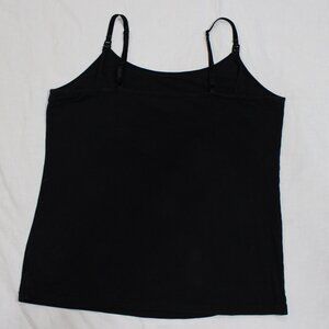 Motherhood Maternity XL Nursing Tank Top Black Clip Down Cami